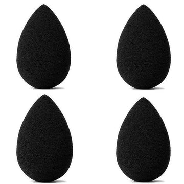 Black Teardrop Makeup Sponge Set  - 4pc