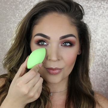 Green Oval Makeup Sponge Set - 4pc