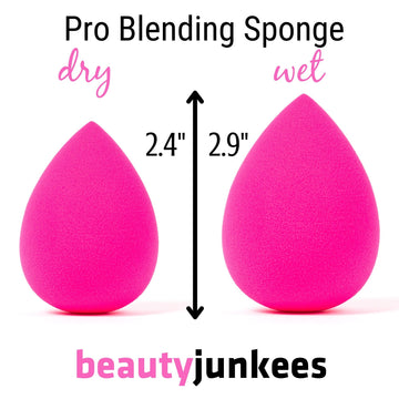 Pink Teardrop Makeup Sponge Set - 2pc